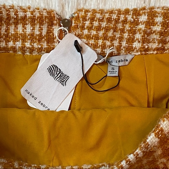 NEW Yellow Naked Zebra Skirt - Picture 3 of 3
